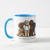 Labradoodle Rainbow Gepersonaliseerd Mok (Links)