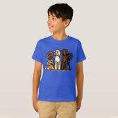 Labradoodle Rainbow T-shirt (Voorkant volledig)