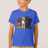 Labradoodle Rainbow T-shirt (Voorkant)