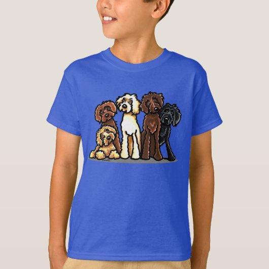 Labradoodle Rainbow T-shirt (Voorkant)