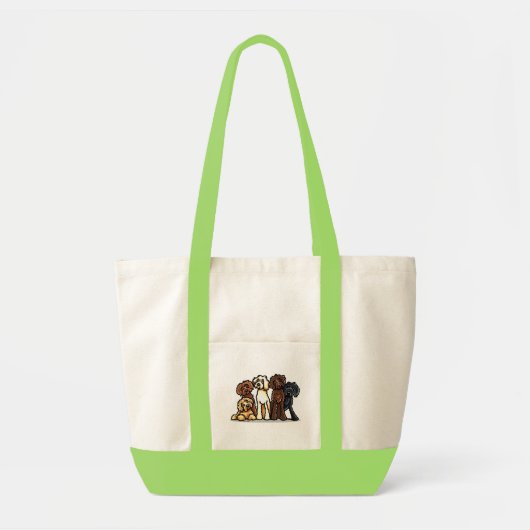 Labradoodle Rainbow Tote Bag (Voorkant)