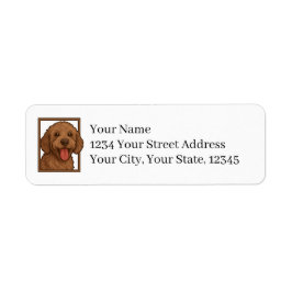 Labradoodle retouradreslabels etiket