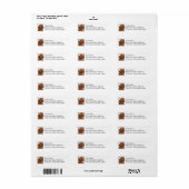 Labradoodle retouradreslabels etiket (Full Sheet)