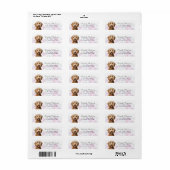 Labradoodle retouradreslabels etiket (Full Sheet)