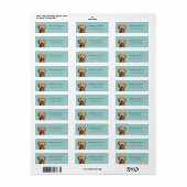 Labradoodle Return Address Label (Full Sheet)