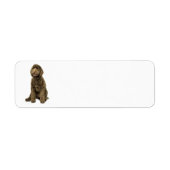 Labradoodle Return Address Label (Voorkant)