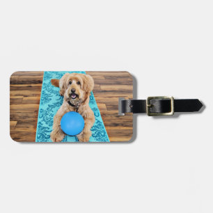 Labradoodle - Riley - Yoga Dog Bagagelabel