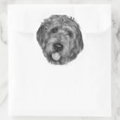 Labradoodle Ronde Sticker (Tas)