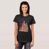 Labradoodle Santa Hat Light Buffalo Pset Leopard T-shirt (Voorkant volledig)