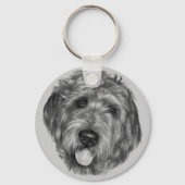 Labradoodle Sleutelhanger (Voorkant)