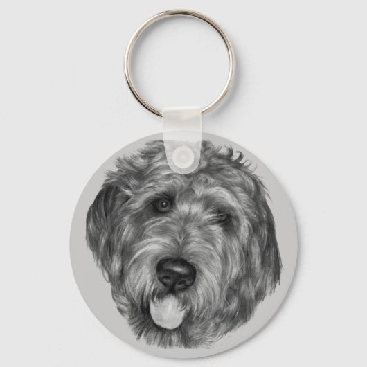 Labradoodle Sleutelhanger (Voorkant)