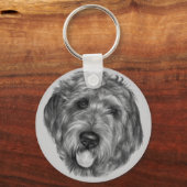 Labradoodle Sleutelhanger (Voorkant)