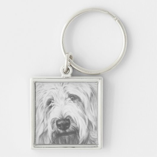 Labradoodle Sleutelhanger (Voorkant)