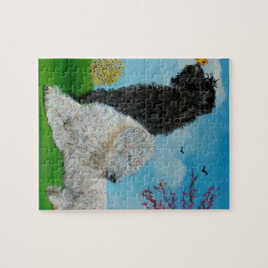 Labradoodle Spring Legpuzzel (Horizontaal)