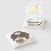 LABRADOODLE STENEN ONDERZETTER (Zijkant)