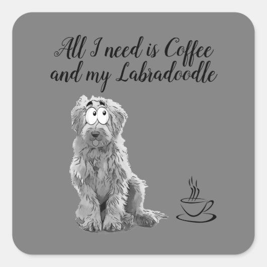 Labradoodle Sticker (Voorkant)