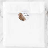 Labradoodle Stickers Persoonlijk bericht (Tas)