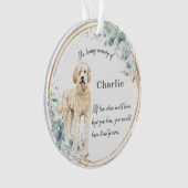 Labradoodle Ter nagedachtenis Naam Kerstmis   Ornament (voorkant)