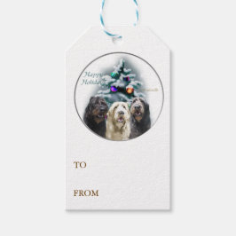 Labradoodle Trio Kerstmis Cadeaulabel