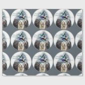 Labradoodle Trio Kerstmis Cadeaupapier (Vlak)