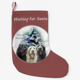 Labradoodle Trio Kerstmis Kleine Kerstsok