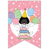 Labradoodle Verjaardagsfeestje Bunting Vlaggen Vlaggetjes (Eerste vlag)