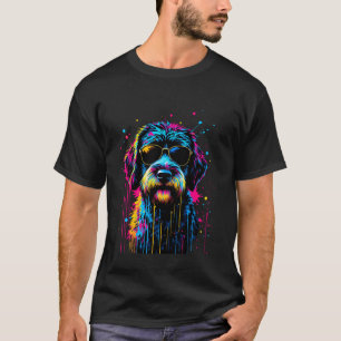 Labradoodle Zonnebril Kleurrijke Pop Art Labradood T-shirt