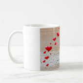 Labradoodle Zwart met hartjes Koffie Mok (Links)