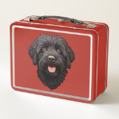 Labradoodle Zwarte Hond (Achterkant)