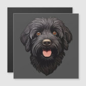 Labradoodle Zwarte Hond (Voorkant / Achterkant)