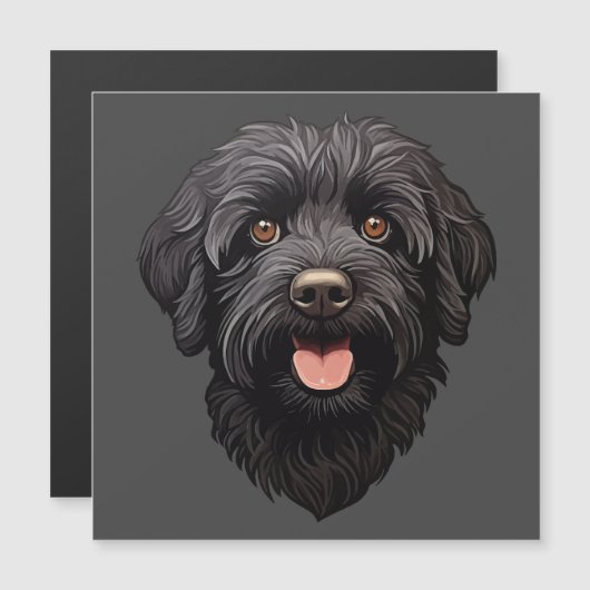 Labradoodle Zwarte Hond (Voorkant / Achterkant)