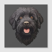 Labradoodle Zwarte Hond (Voorkant)