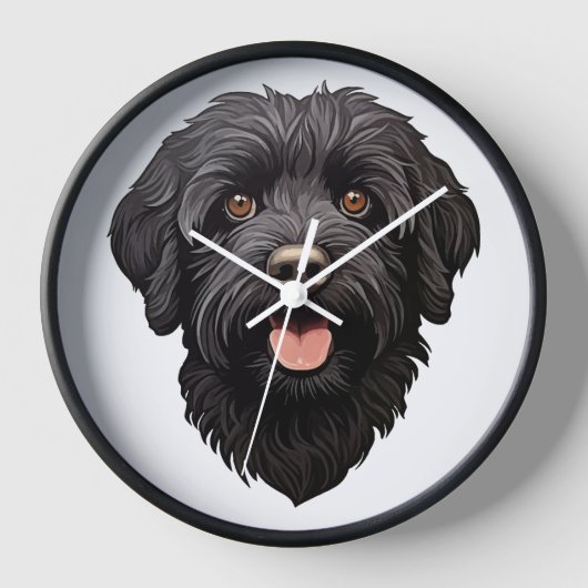 Labradoodle Zwarte Hond (Voorkant)