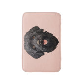 Labradoodle Zwarte Hond Badmat (Voorkant Verticaal)