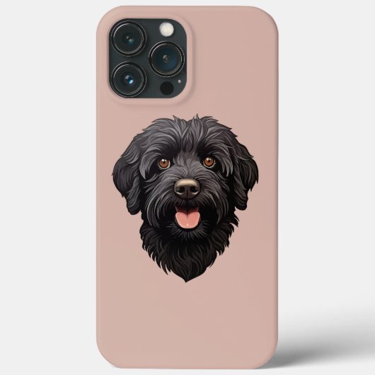 Labradoodle Zwarte Hond Case-Mate iPhone Case (Achterkant)