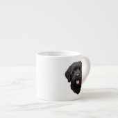 Labradoodle Zwarte Hond Espresso Kop (Voorkant rechts)