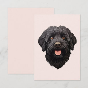 Labradoodle Zwarte Hond Kaart