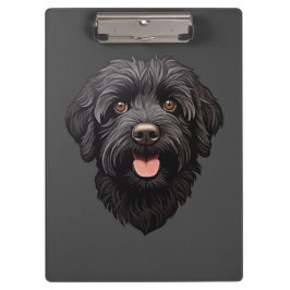 Labradoodle Zwarte Hond Klembord