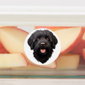 Labradoodle Zwarte Hond Labels (Aangebracht)