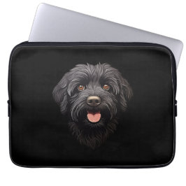 Labradoodle Zwarte Hond Laptop Sleeve