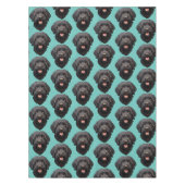 Labradoodle Zwarte Hond Tafelkleed (Voorkant)