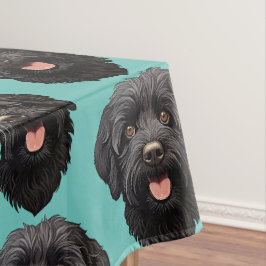 Labradoodle Zwarte Hond Tafelkleed