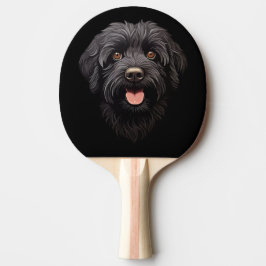Labradoodle Zwarte Hond Tafeltennisbatje