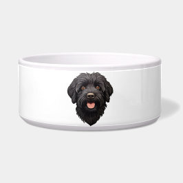 Labradoodle Zwarte Hond Voerbakje
