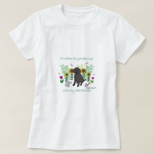 LabradoodleBlk T-shirt (Design voorkant)