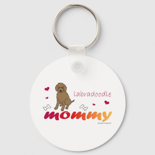 LabradoodleChoco Sleutelhanger (Voorkant)