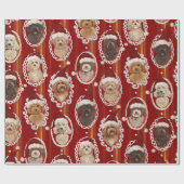 ©LabraDoodleFriends Dog Labradoedel rood verpakken Cadeaupapier (Vlak)