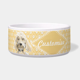 ©LabraDoodleFriends Dog Labradole Bowl Yellow Voerbakje