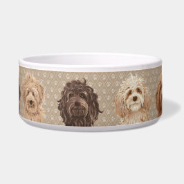 ©LabraDoodleFriends Labradoodle Bowl Brown Voerbakje
