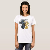 Labradoodles Black Yellow IAAU T-shirt (Voorkant volledig)